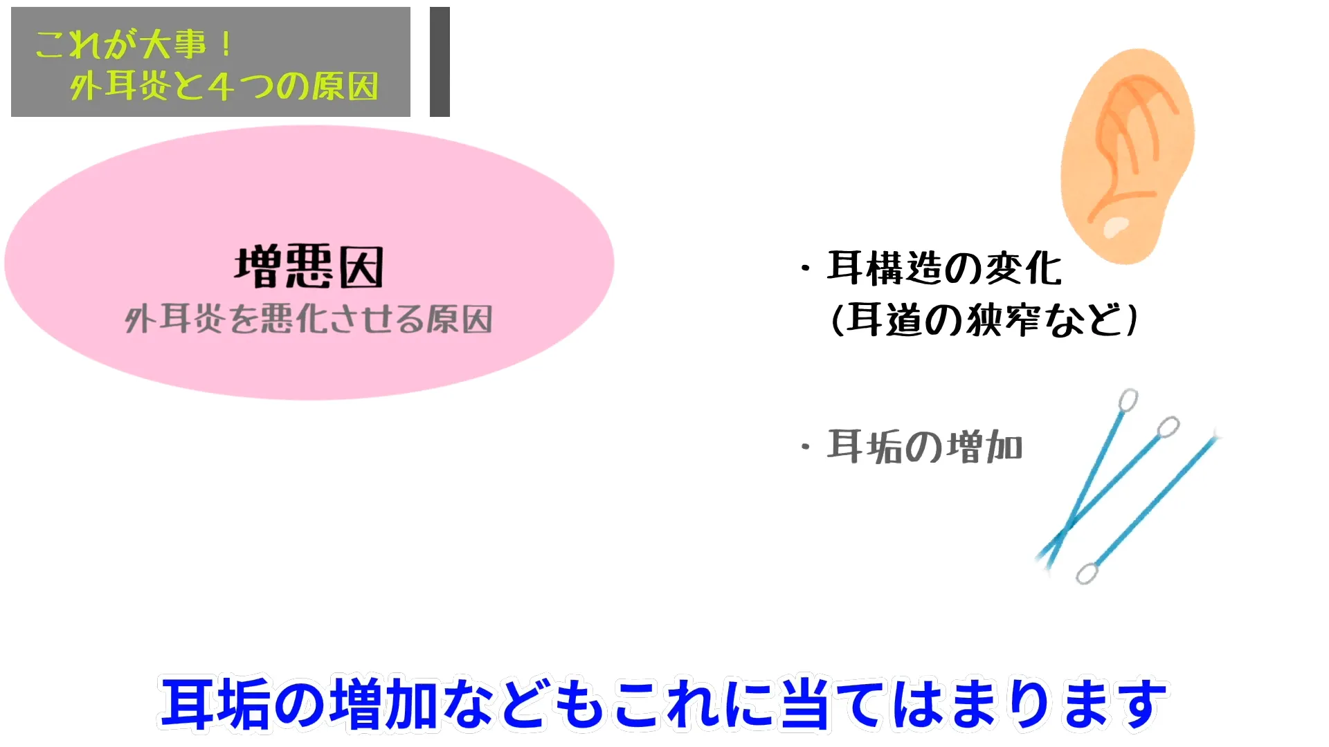 【増悪因】外耳炎をさらに悪化させる要因